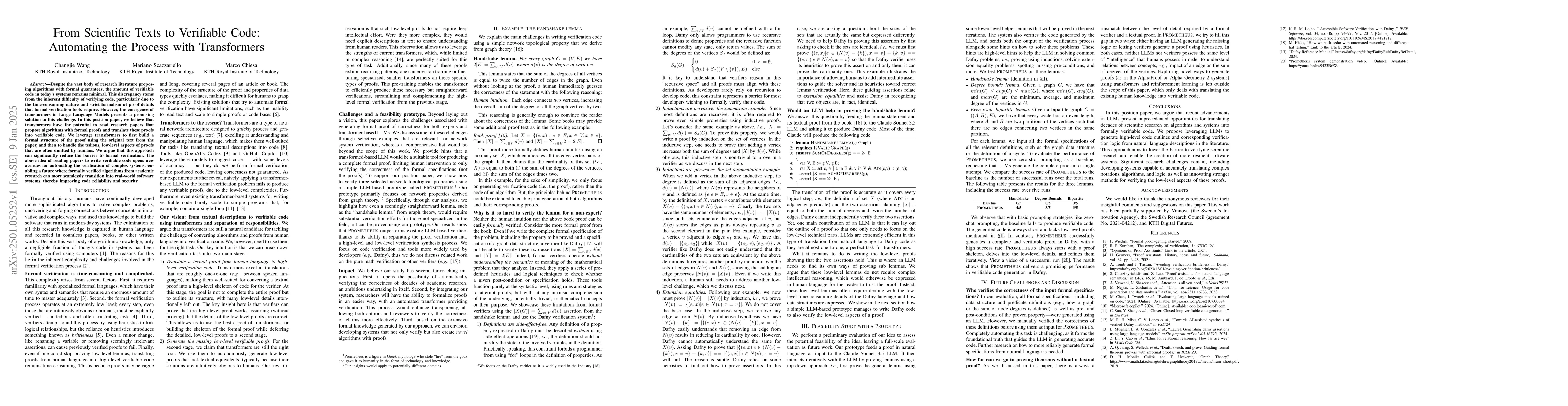 Thumbnail for From Scientific Texts to Verifiable Code: Automating the Process with
  Transformers