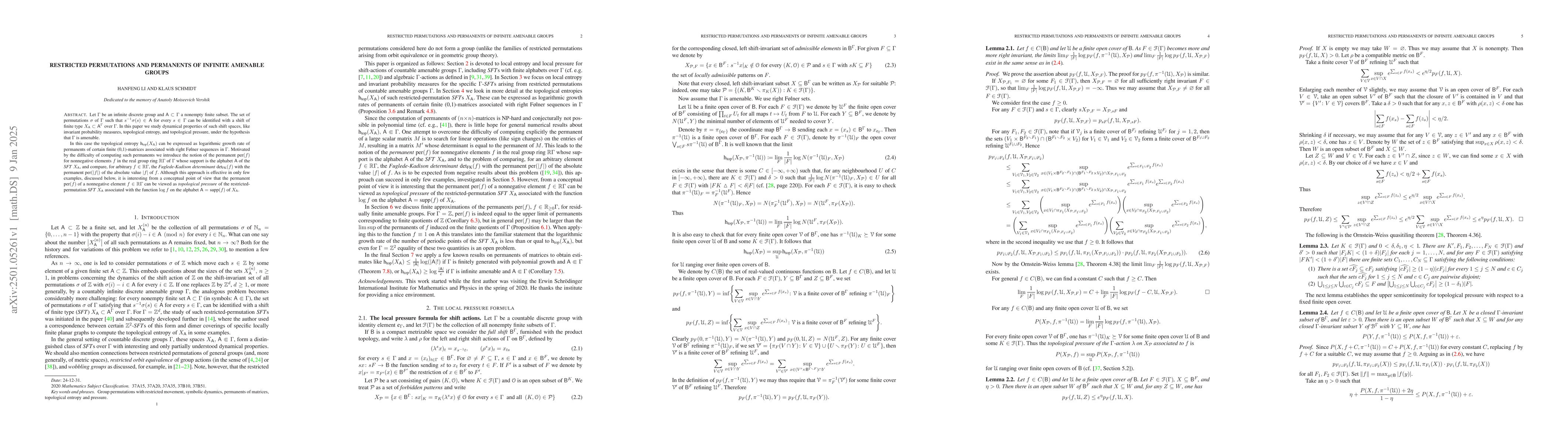 Thumbnail for Restricted Permutations and Permanents of Infinite Amenable Groups