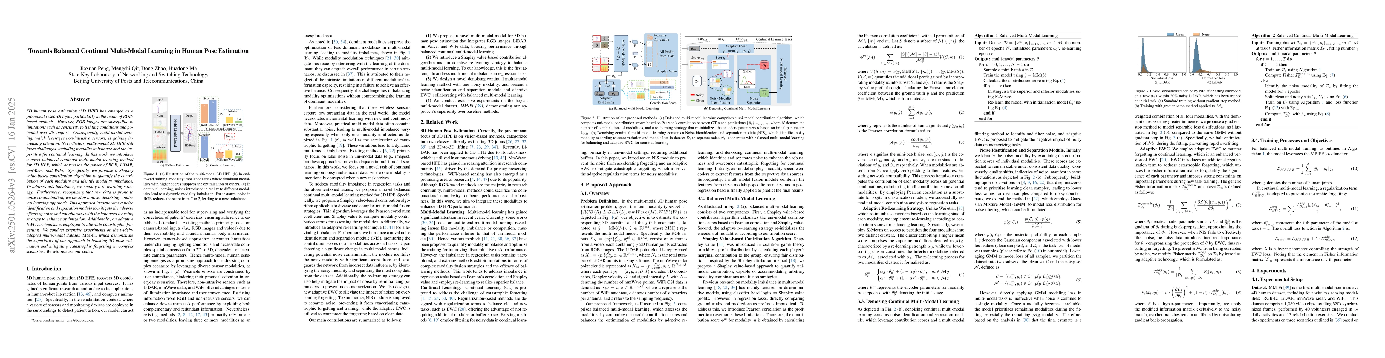 Thumbnail for Towards Balanced Continual Multi-Modal Learning in Human Pose Estimation