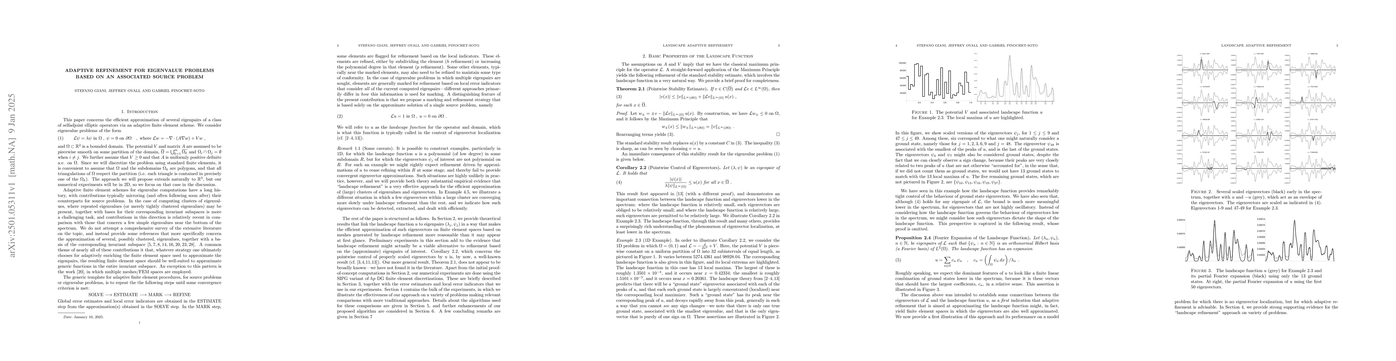 Thumbnail for Adaptive refinement for eigenvalue problems based on an associated
  source problem