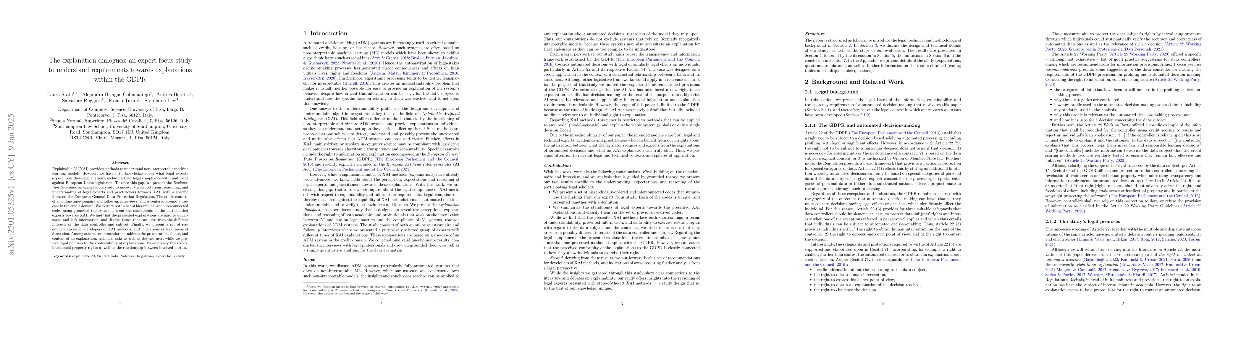 Thumbnail for The explanation dialogues: an expert focus study to understand
  requirements towards explanations within the GDPR