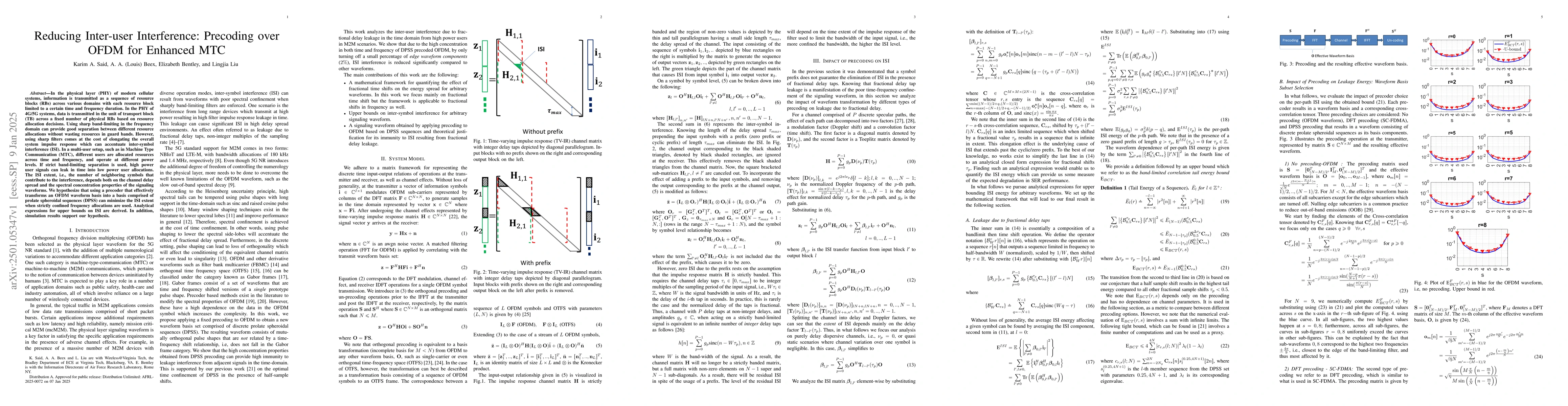 Thumbnail for Reducing Inter-user Interference: Precoding over OFDM for Enhanced MTC
