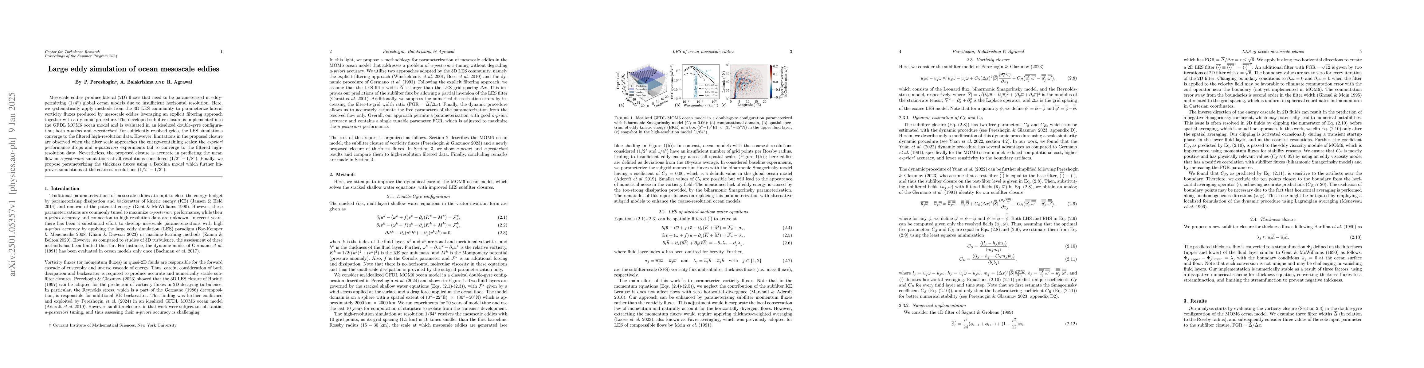 Thumbnail for Large eddy simulation of ocean mesoscale eddies