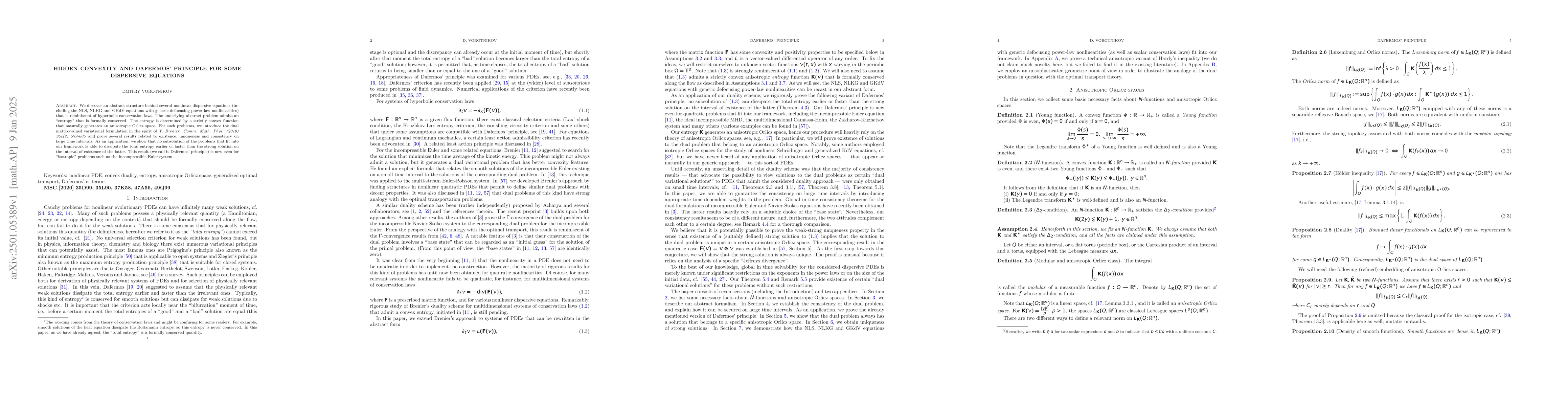 Thumbnail for Hidden convexity and Dafermos' principle for some dispersive equations