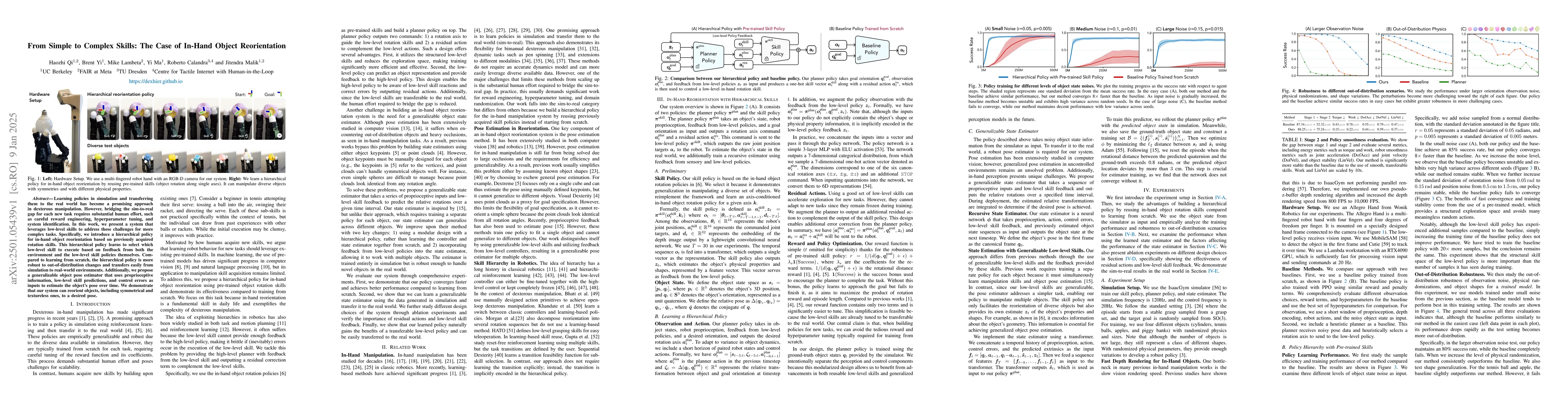 Thumbnail for From Simple to Complex Skills: The Case of In-Hand Object Reorientation