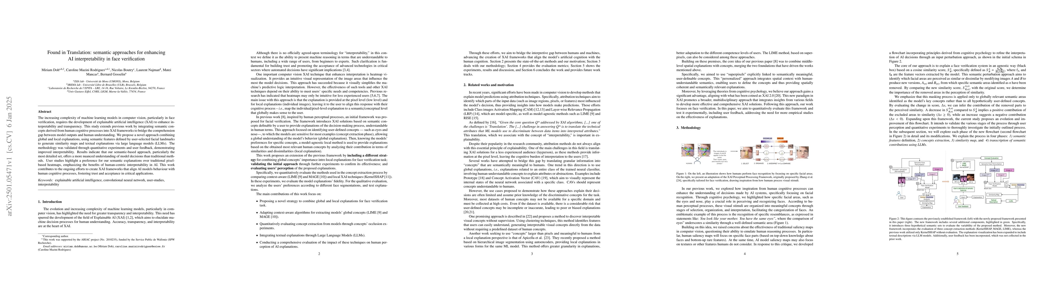 Thumbnail for Found in Translation: semantic approaches for enhancing AI
  interpretability in face verification