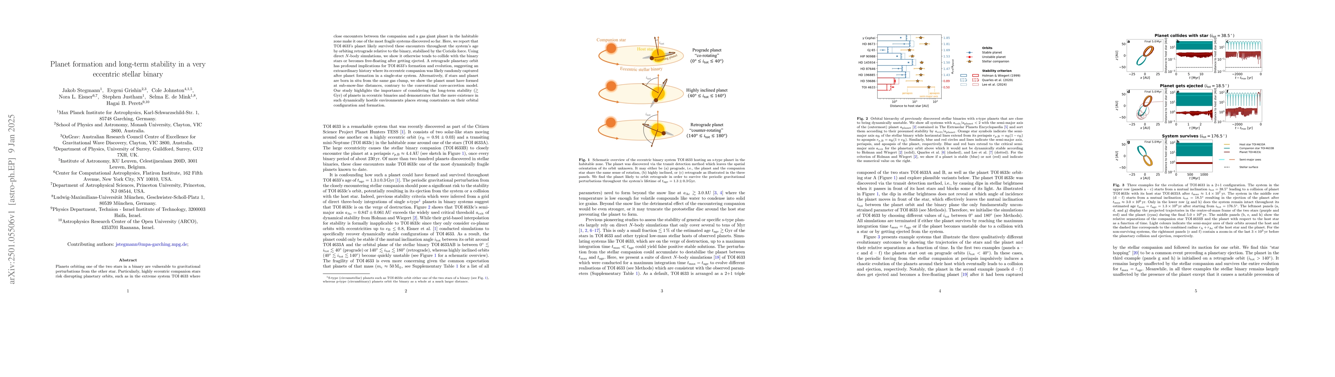 Thumbnail for Planet formation and long-term stability in a very eccentric stellar
  binary