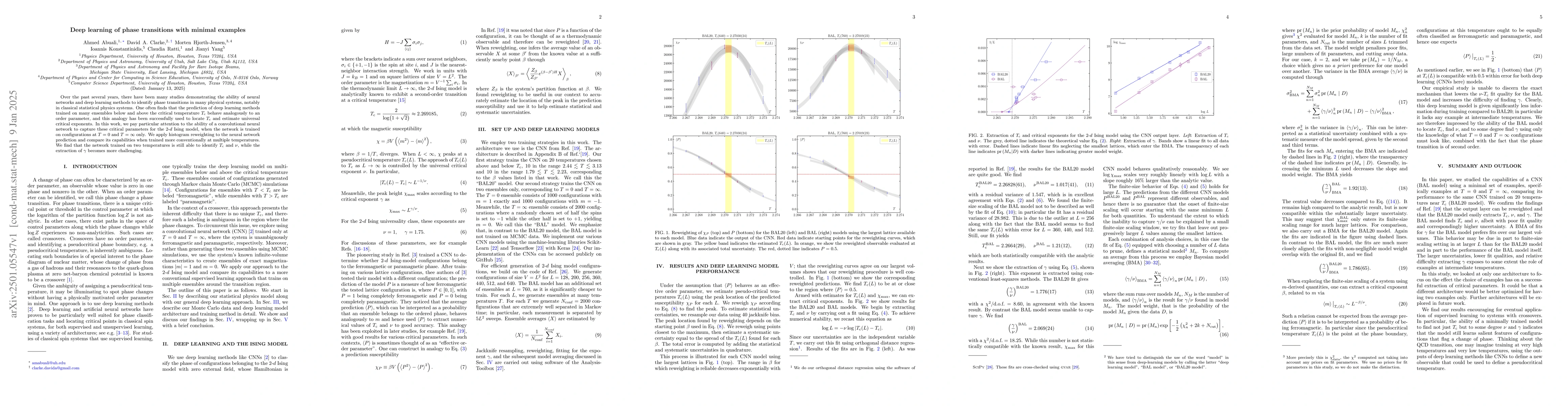 Thumbnail for Deep learning of phase transitions with minimal examples