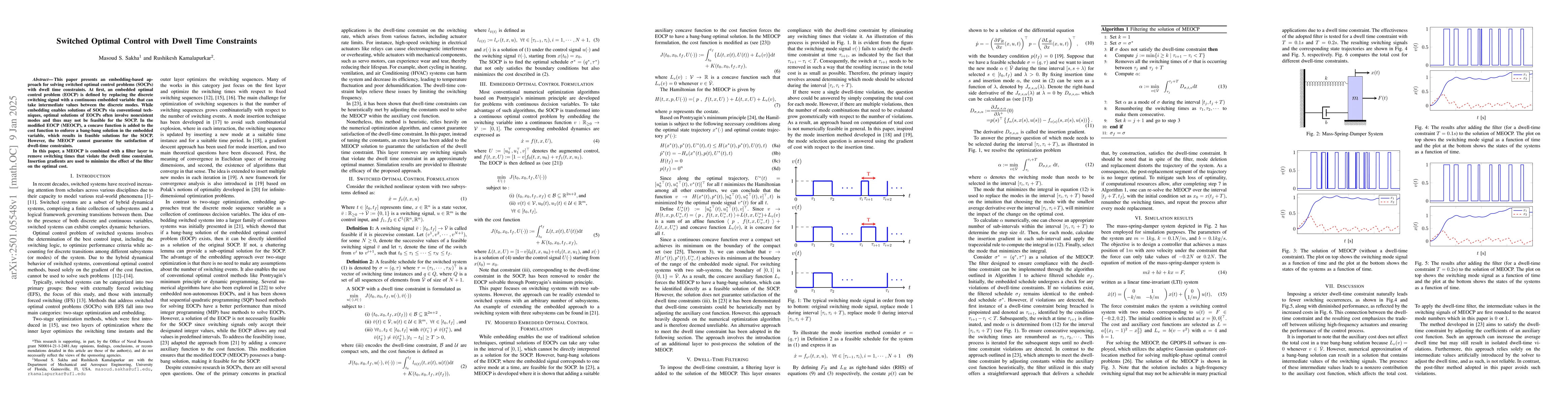 Thumbnail for Switched Optimal Control with Dwell Time Constraints