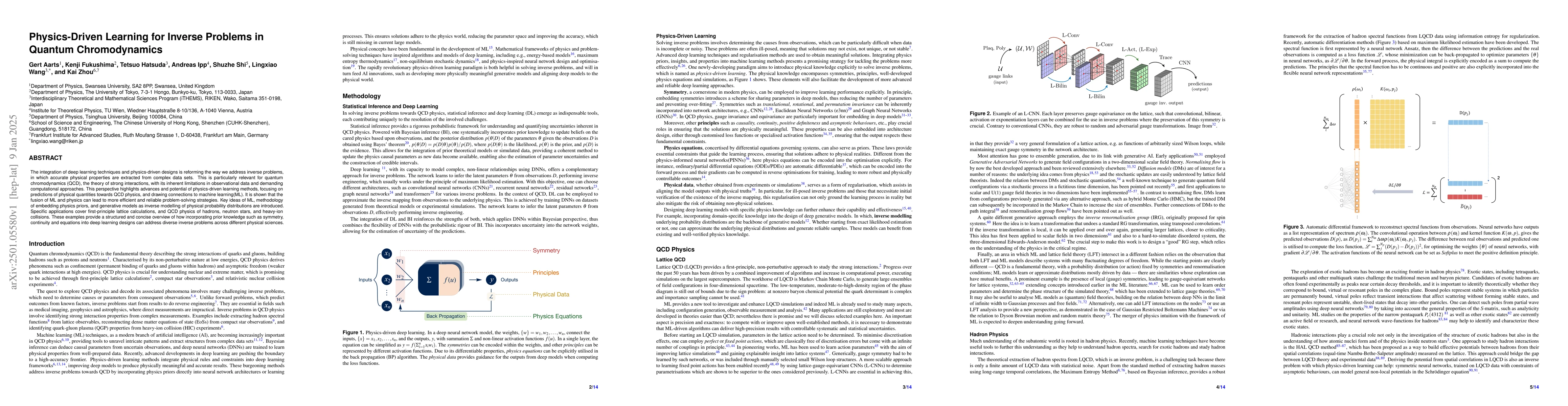 Thumbnail for Physics-Driven Learning for Inverse Problems in Quantum Chromodynamics