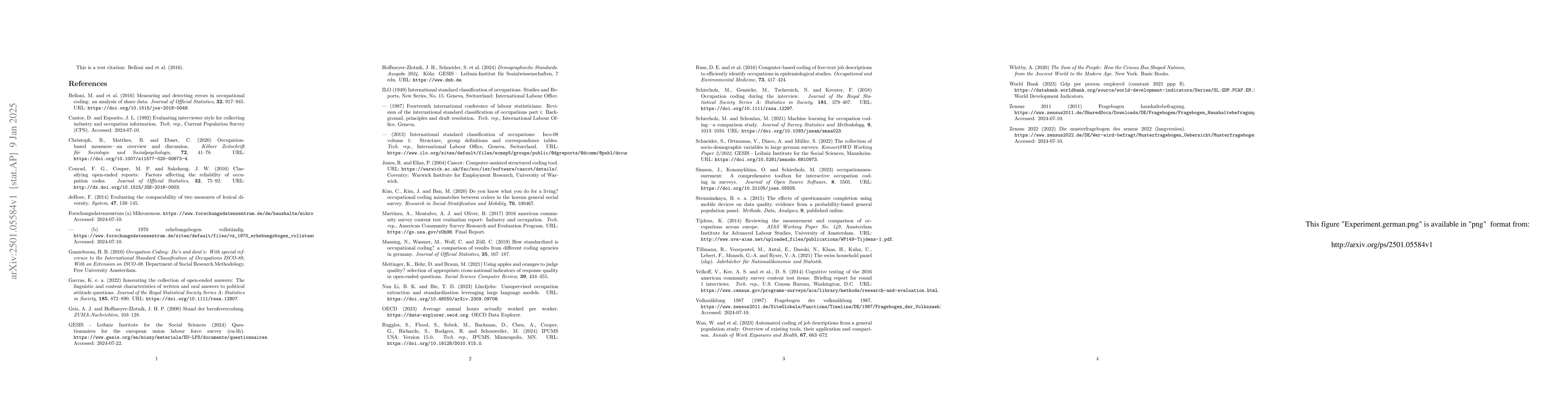 Thumbnail for The Impact of Question Framing on the Precision of Automatic Occupation
  Coding