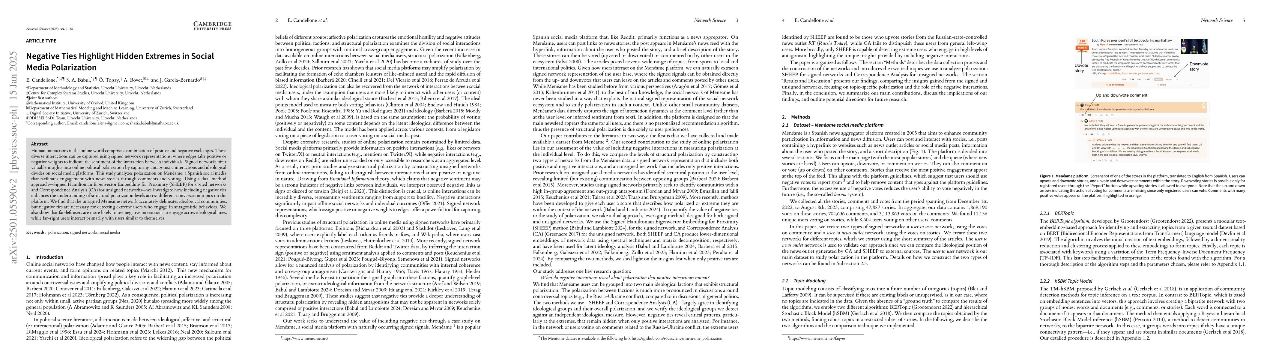 Thumbnail for Negative Ties Highlight Hidden Extremes in Social Media Polarization