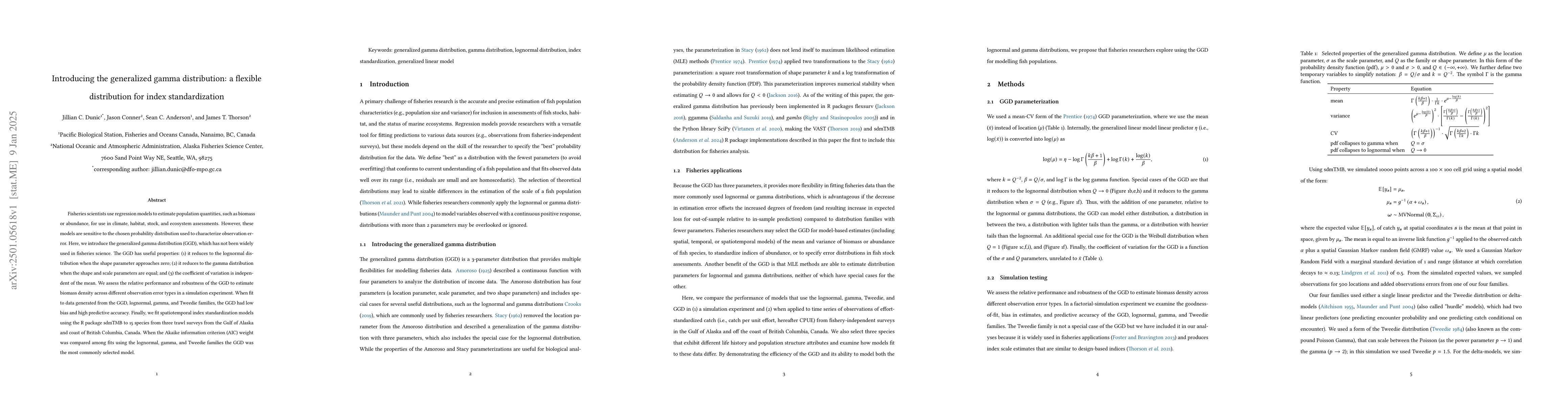 Thumbnail for Introducing the generalized gamma distribution: a flexible distribution
  for index standardization