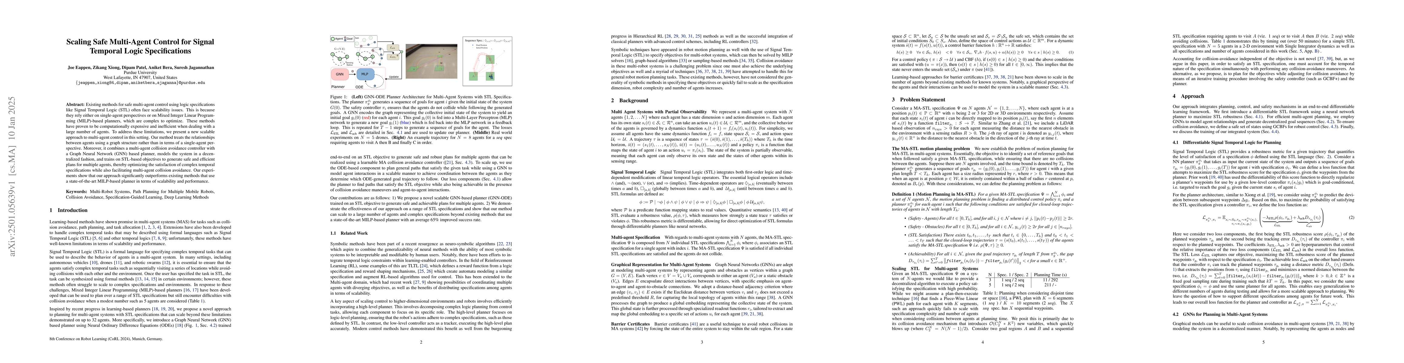 Thumbnail for Scaling Safe Multi-Agent Control for Signal Temporal Logic
  Specifications