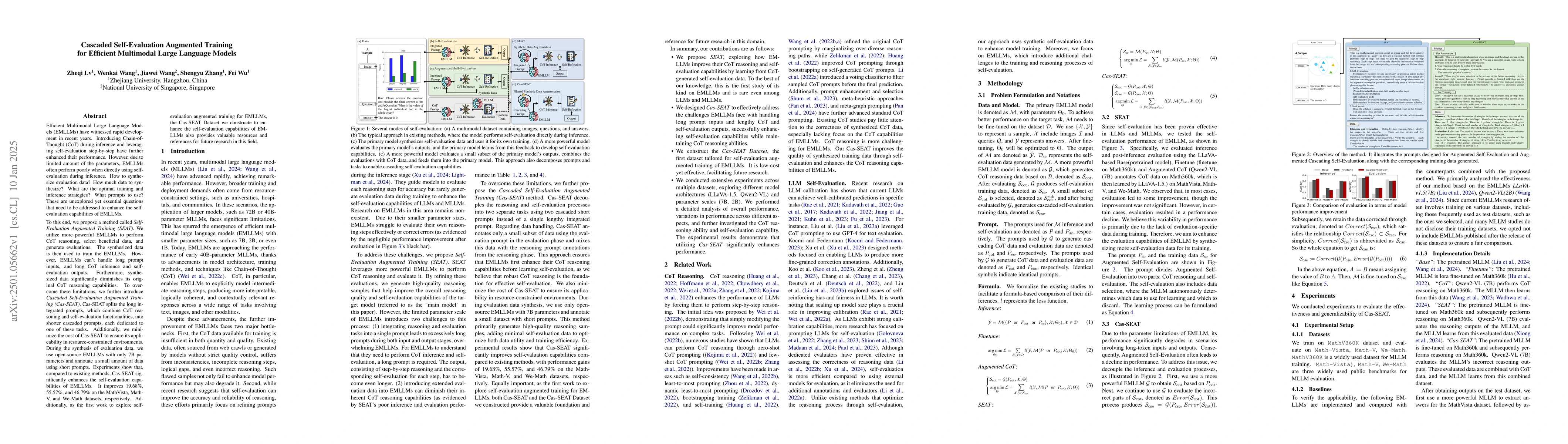 Thumbnail for Cascaded Self-Evaluation Augmented Training for Efficient Multimodal
  Large Language Models
