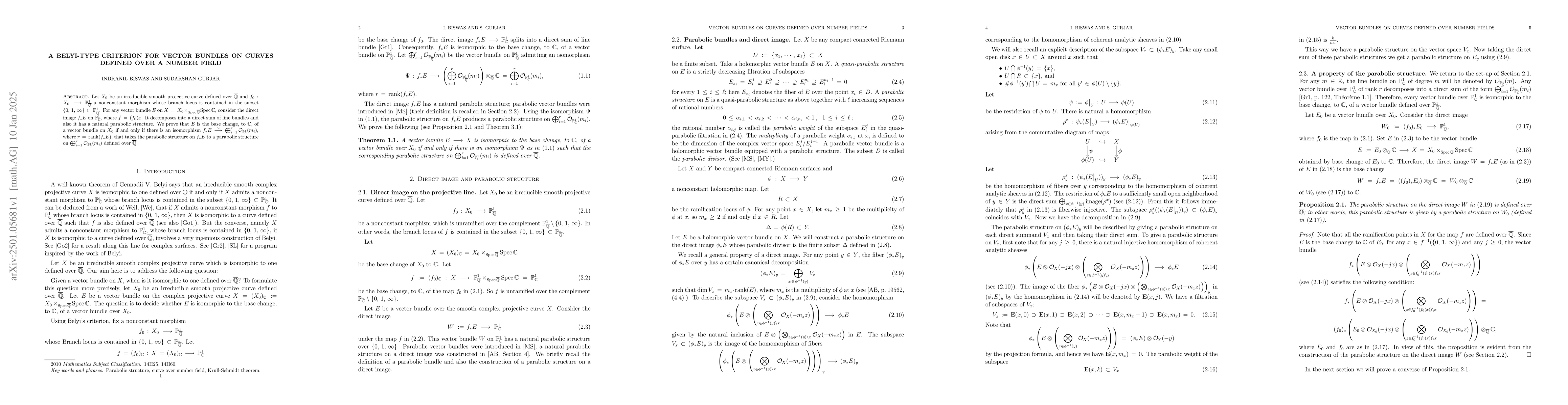 Thumbnail for A Belyi-type criterion for vector bundles on curves defined over a
  number field