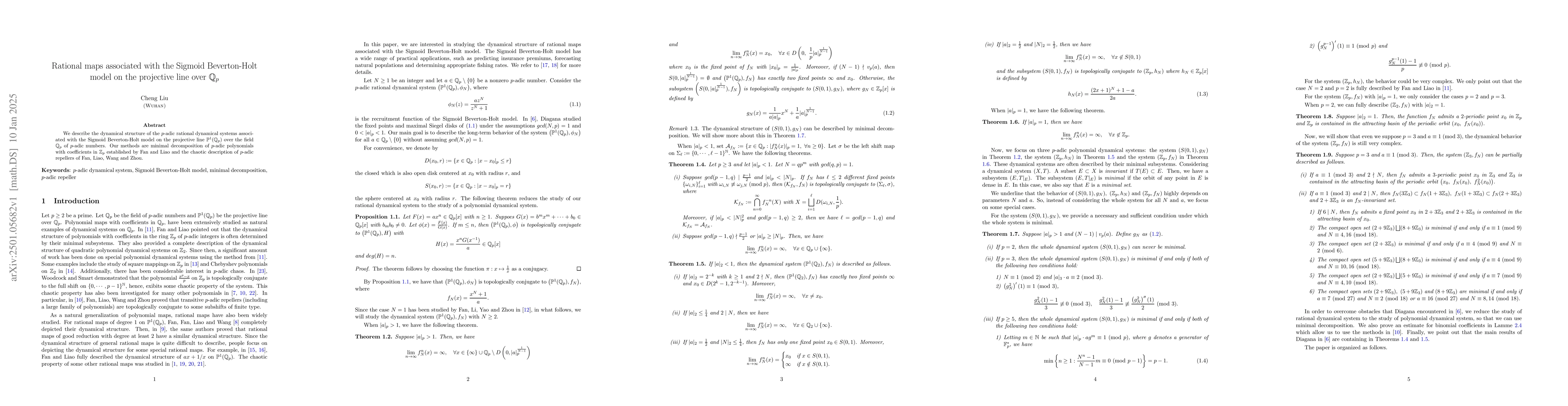 Thumbnail for Rational map associated with the Sigmoid Beverton-Holt model on the
  projective line over $\mathbb{Q}_p$