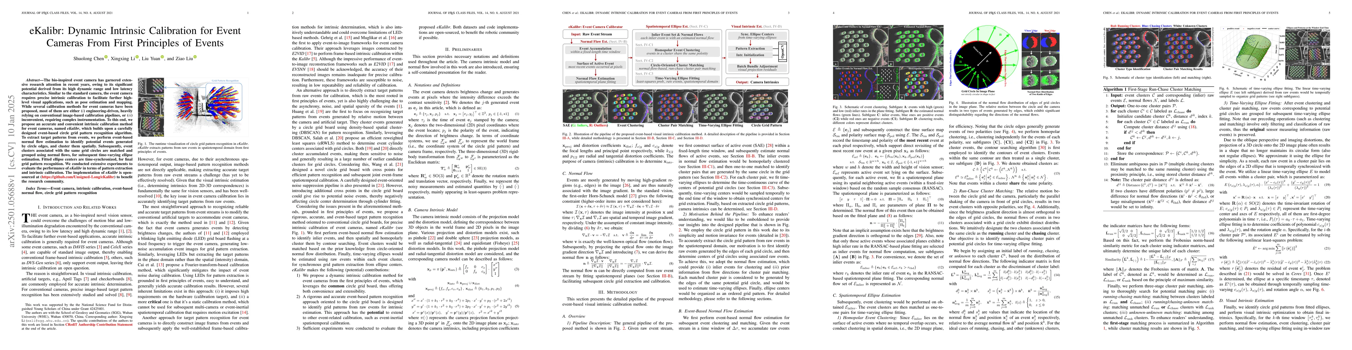 Thumbnail for eKalibr: Dynamic Intrinsic Calibration for Event Cameras From First
  Principles of Events