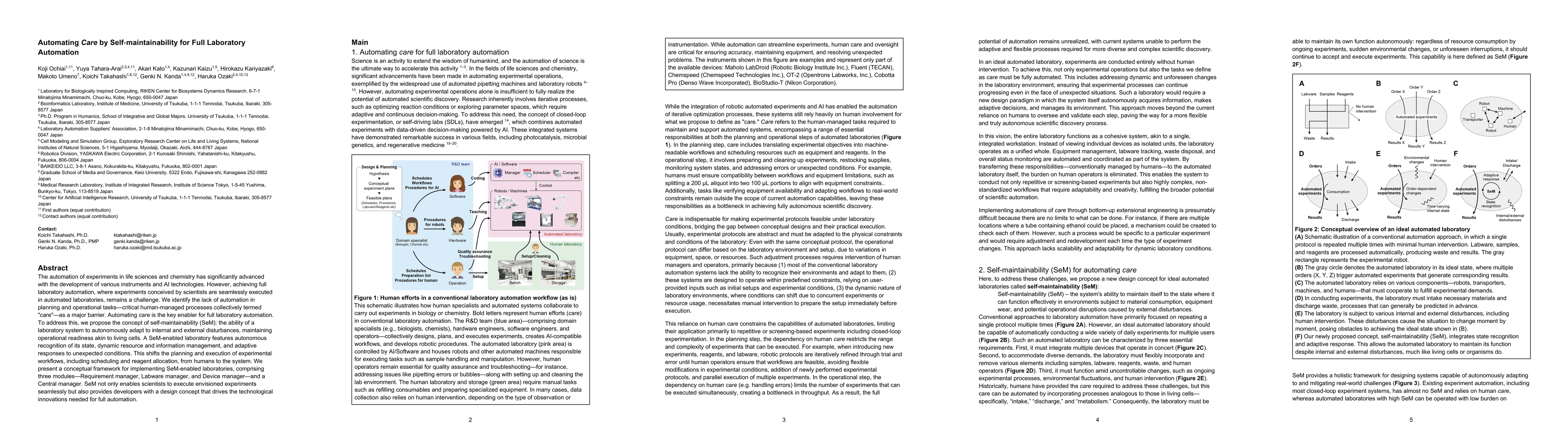 Thumbnail for Automating Care by Self-maintainability for Full Laboratory Automation