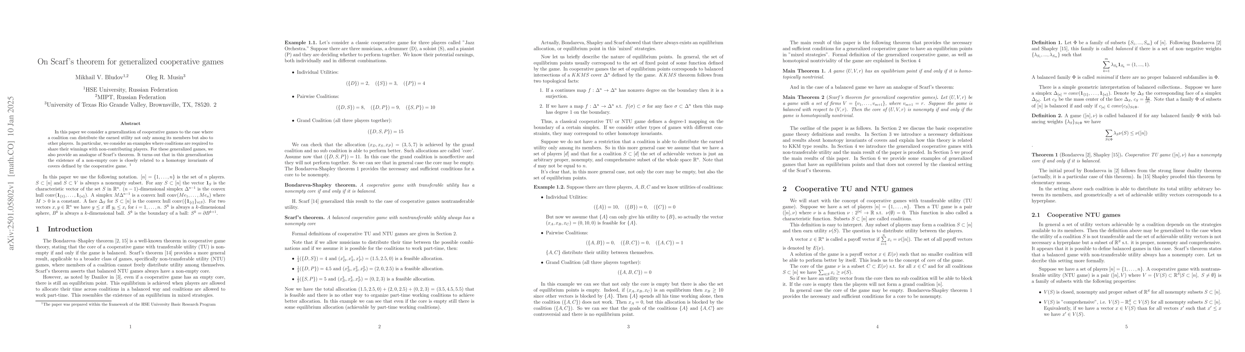 Thumbnail for On Scarf's theorem for generalized cooperative games