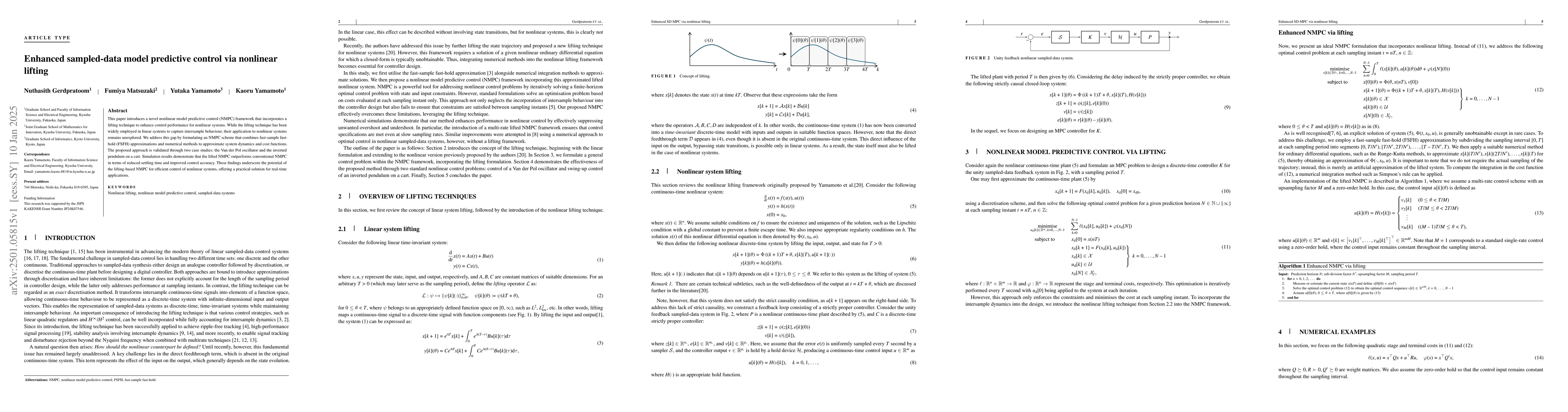 Thumbnail for Enhanced sampled-data model predictive control via nonlinear lifting