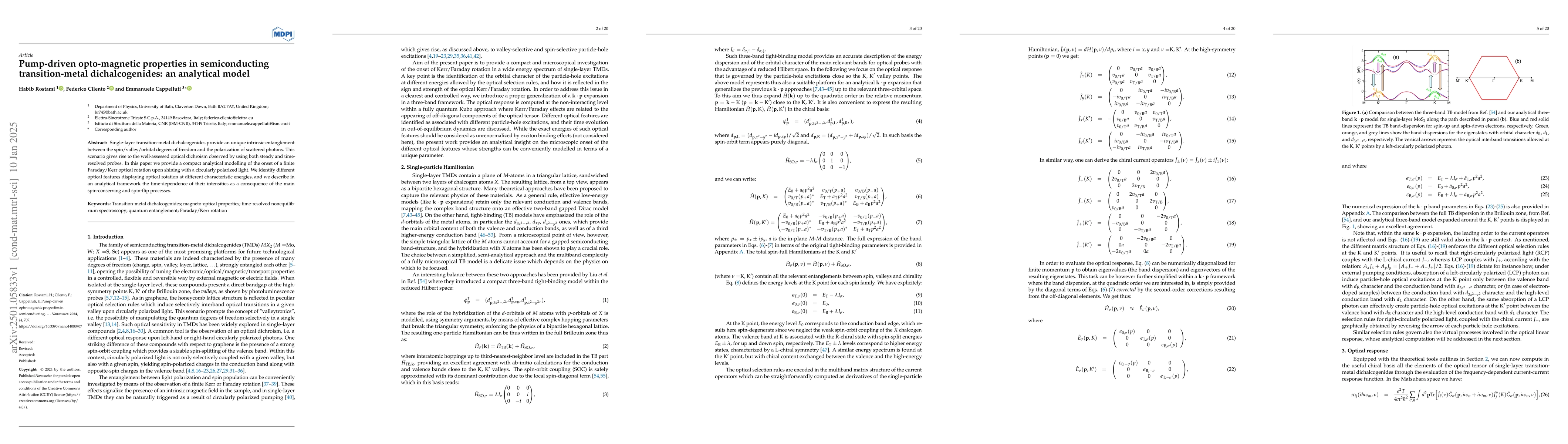 Thumbnail for Pump-driven opto-magnetic properties in semiconducting transition-metal
  dichalcogenides: an analytical model