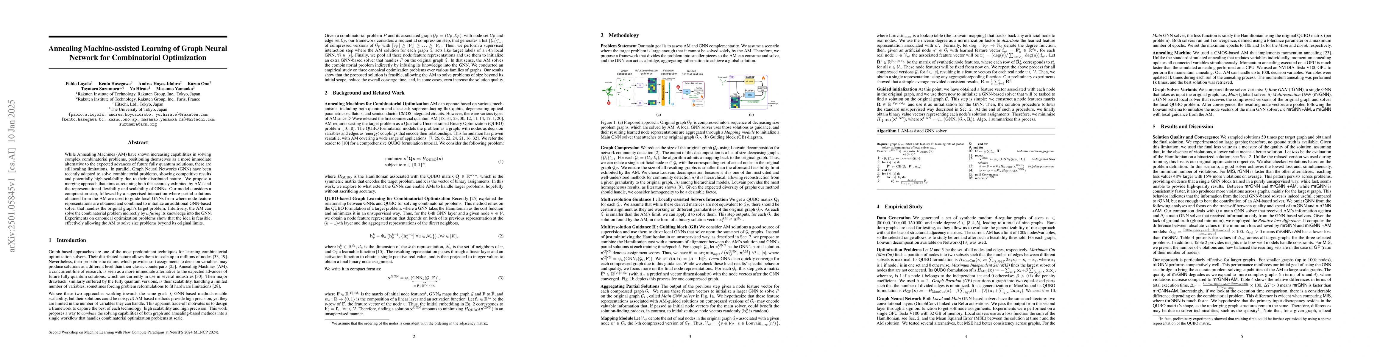 Thumbnail for Annealing Machine-assisted Learning of Graph Neural Network for
  Combinatorial Optimization
