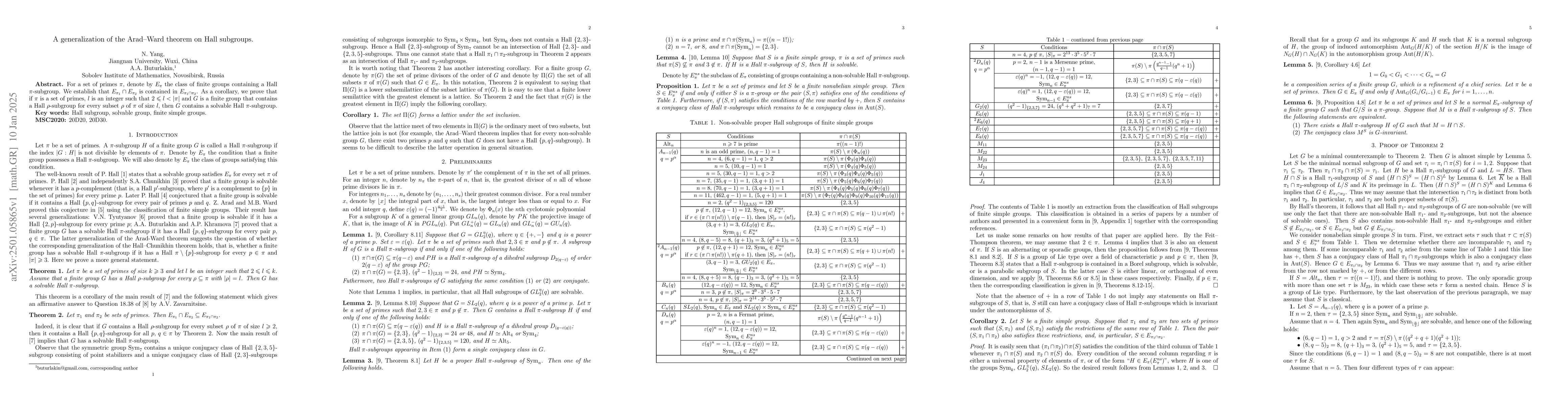 Thumbnail for A generalization of the Arad--Ward theorem on Hall subgroups