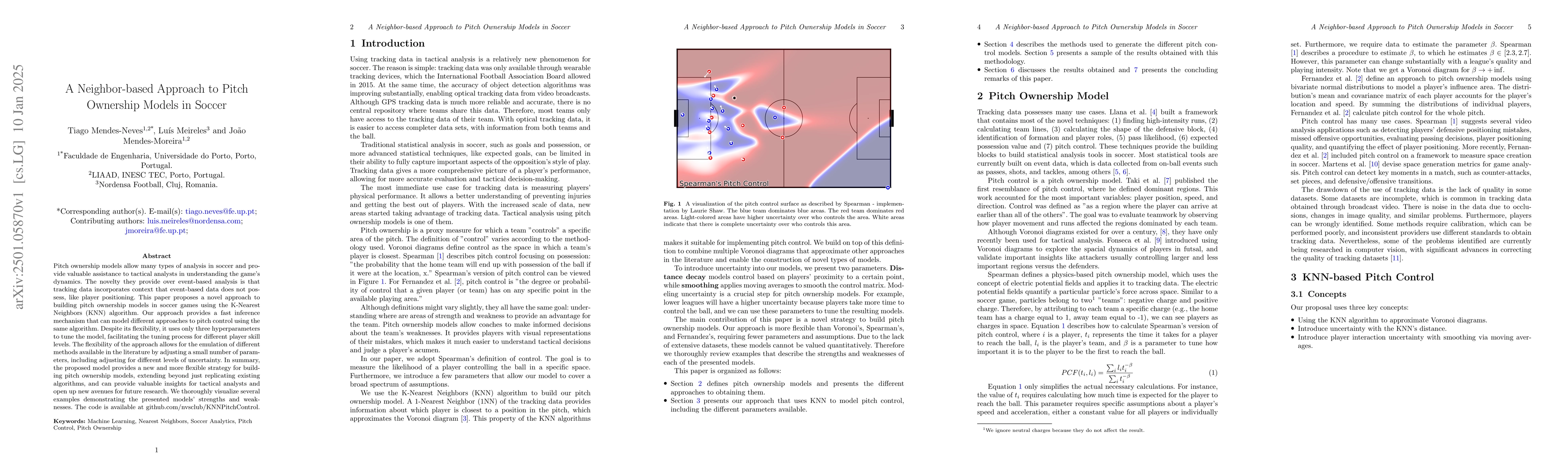 Thumbnail for A Neighbor-based Approach to Pitch Ownership Models in Soccer