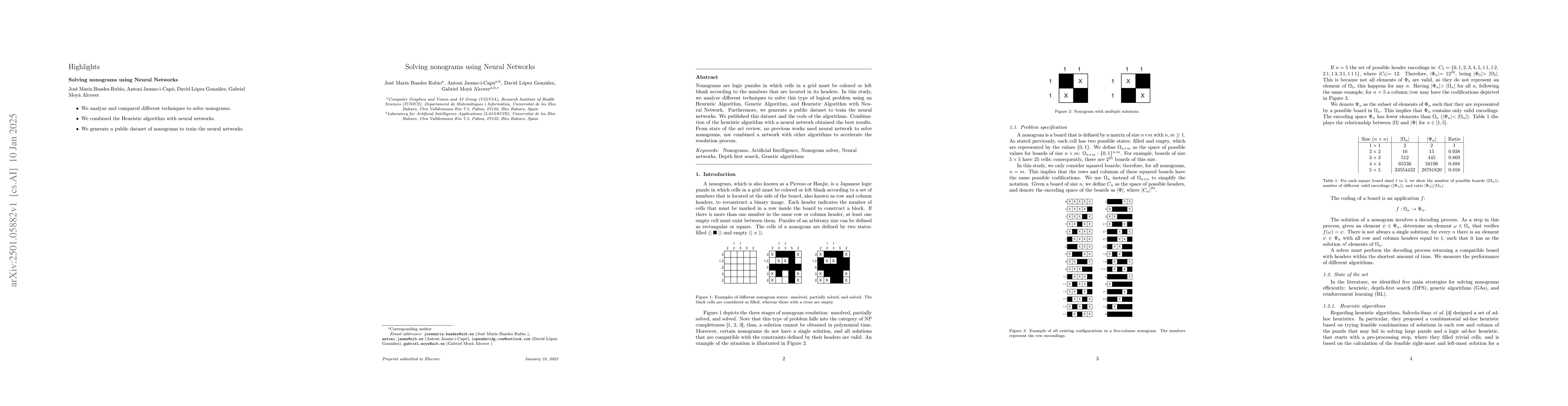 Thumbnail for Solving nonograms using Neural Networks