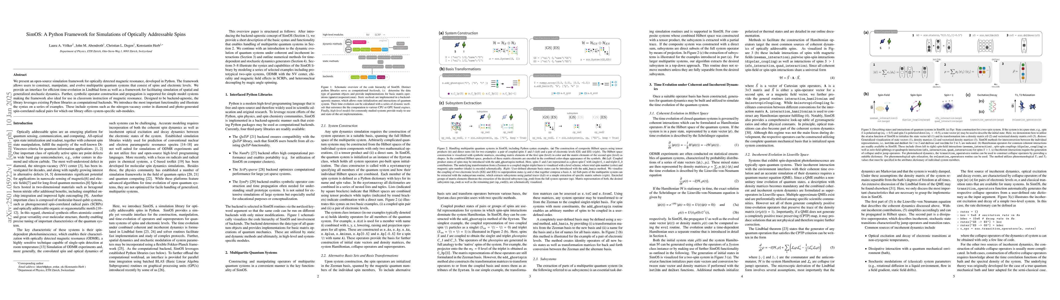 Thumbnail for SimOS: A Python Framework for Simulations of Optically Addressable Spins