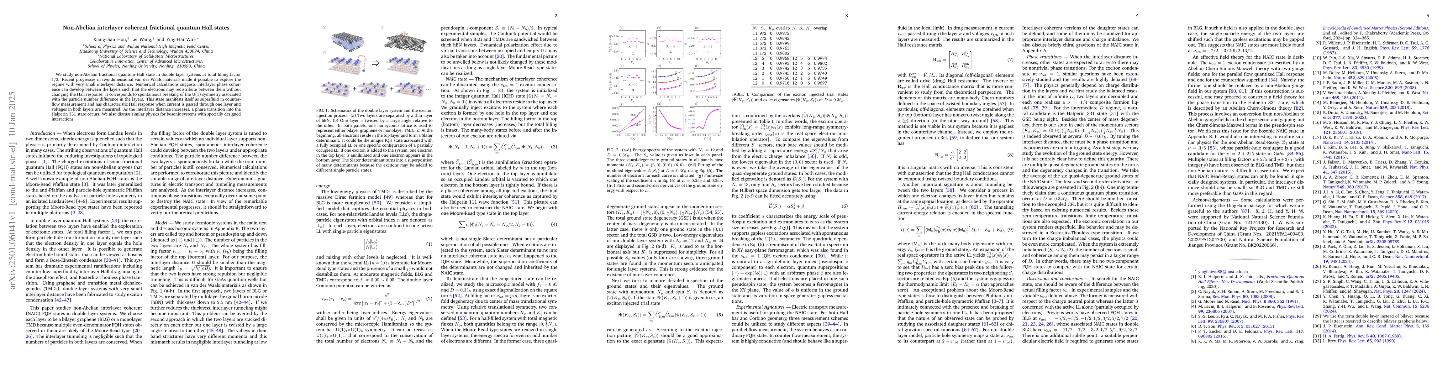 Thumbnail for Non-Abelian interlayer coherent fractional quantum Hall states