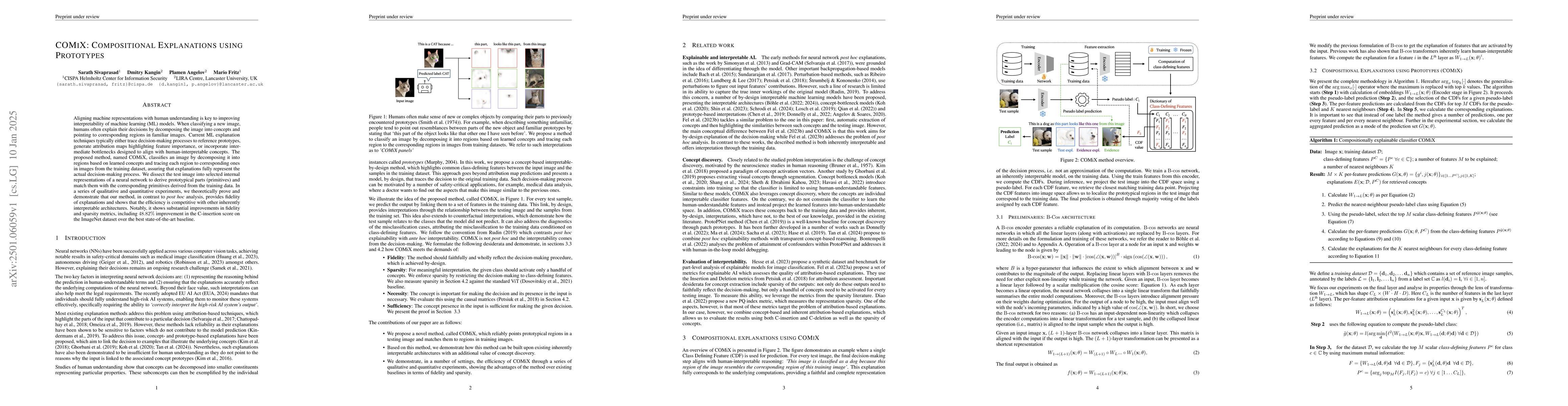 Thumbnail for COMIX: Compositional Explanations using Prototypes