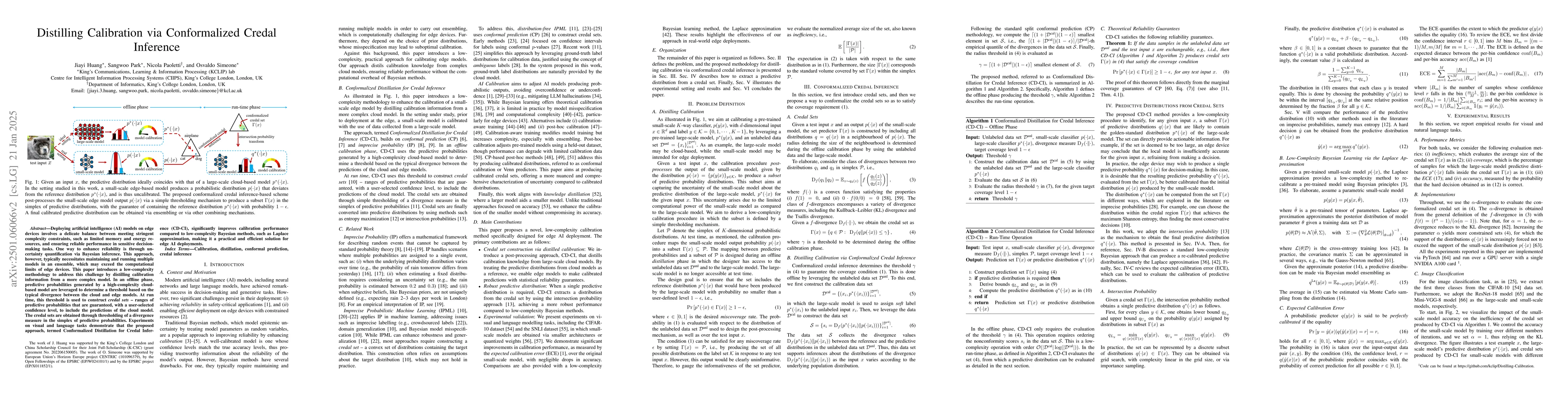 Thumbnail for Distilling Calibration via Conformalized Credal Inference