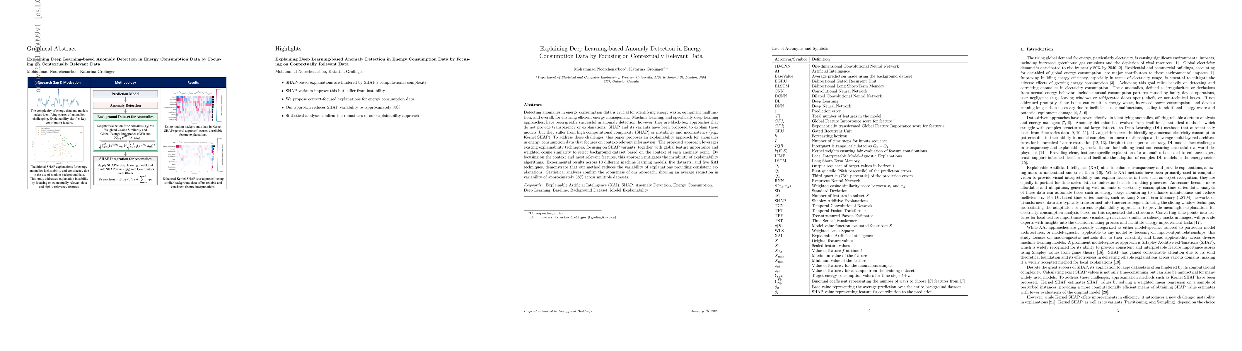 Thumbnail for Explaining Deep Learning-based Anomaly Detection in Energy Consumption
  Data by Focusing on Contextually Relevant Data