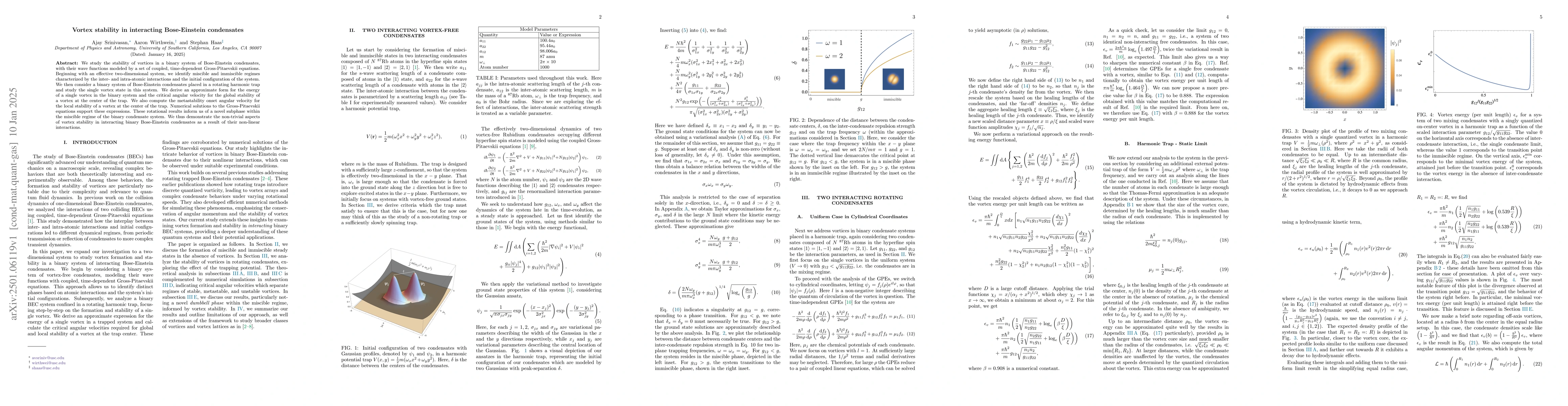 Thumbnail for Vortex stability in interacting Bose-Einstein condensates