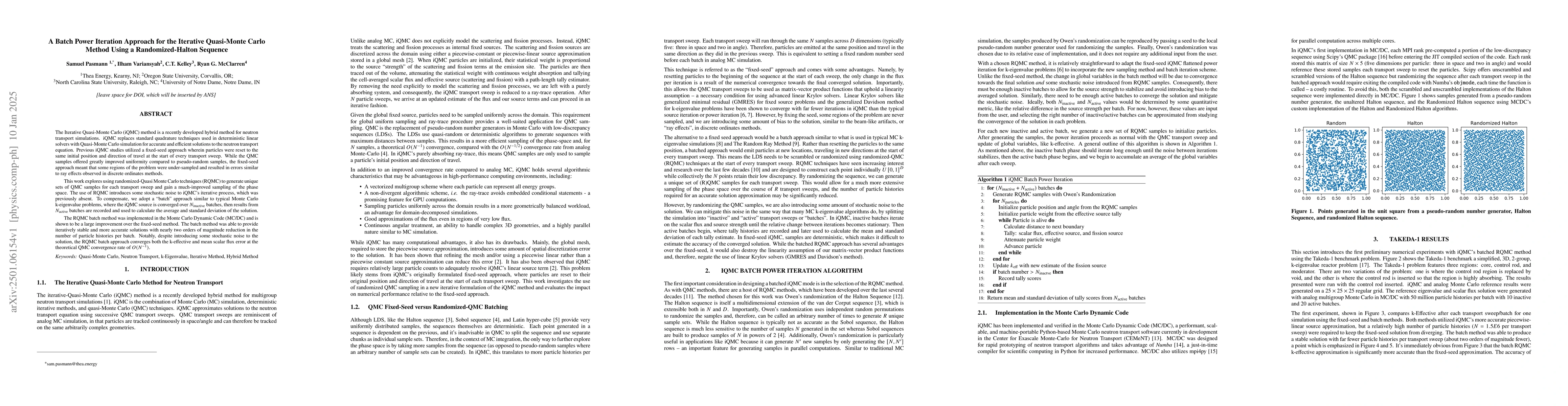 Thumbnail for A Batch Power Iteration Approach for the Iterative Quasi-Monte Carlo
  Method Using a Randomized-Halton Sequence