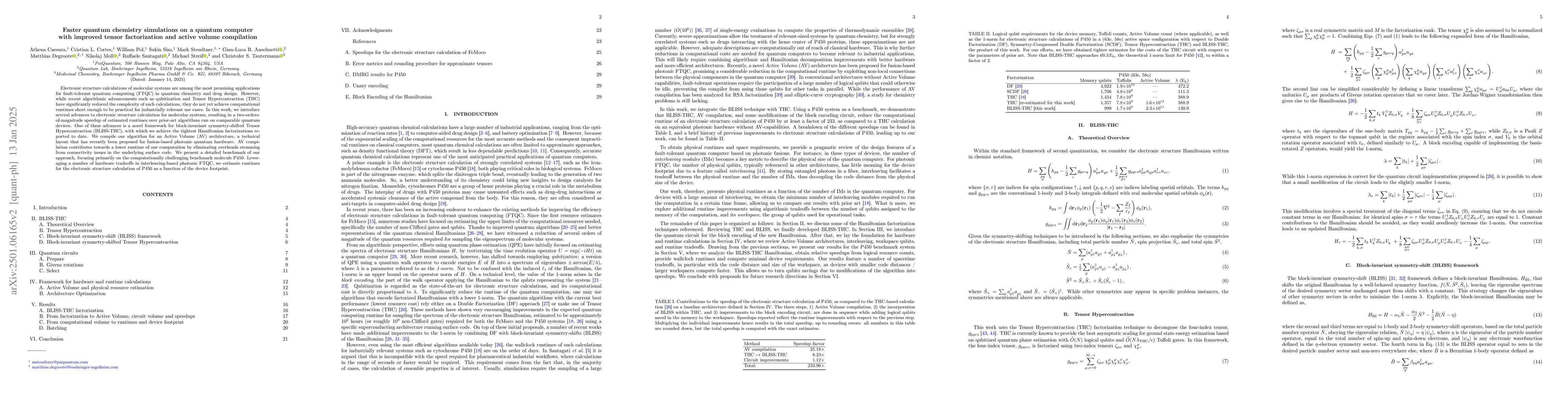 Thumbnail for Faster quantum chemistry simulations on a quantum computer with improved
  tensor factorization and active volume compilation