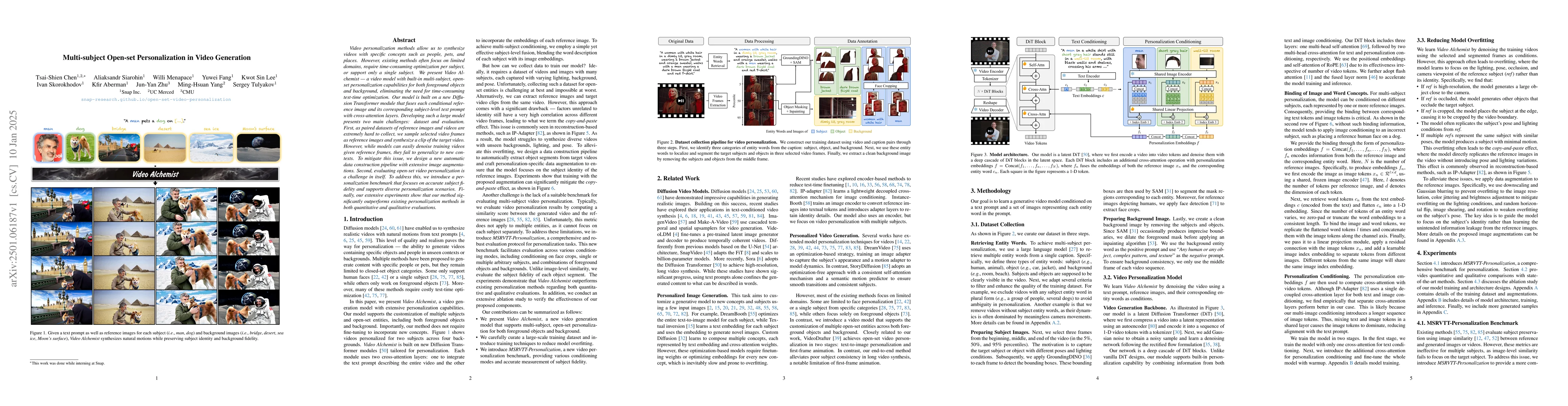 Thumbnail for Multi-subject Open-set Personalization in Video Generation