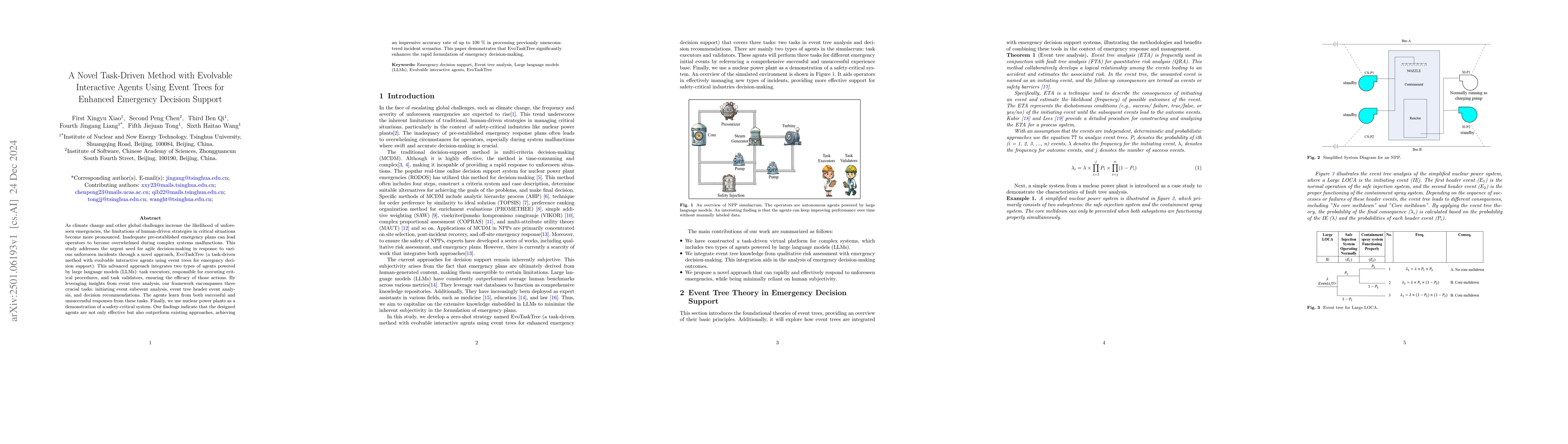 Thumbnail for A Novel Task-Driven Method with Evolvable Interactive Agents Using Event
  Trees for Enhanced Emergency Decision Support