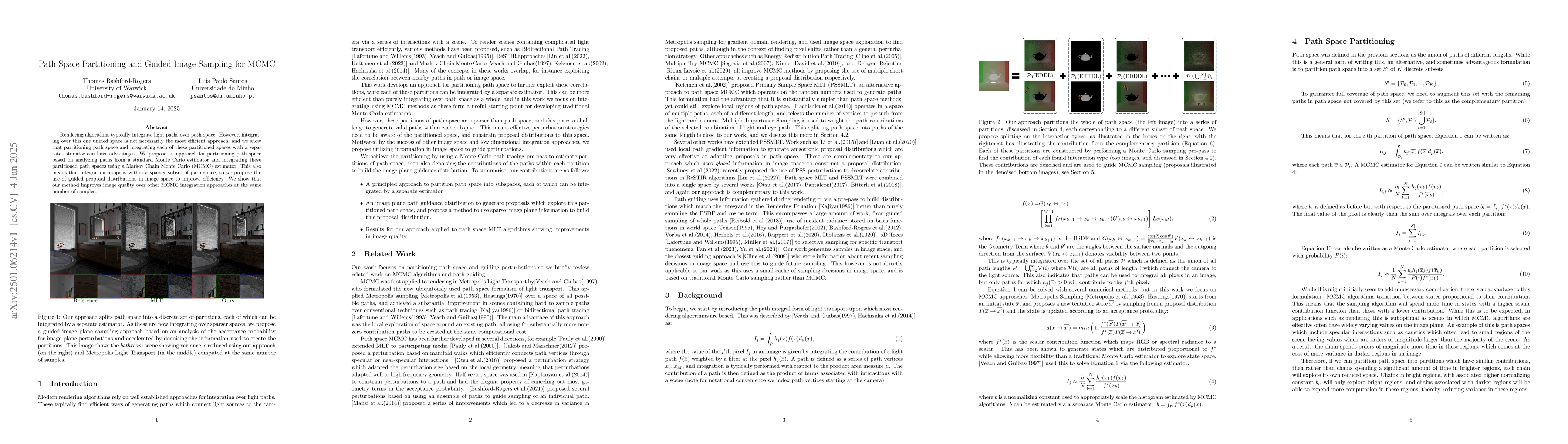 Thumbnail for Path Space Partitioning and Guided Image Sampling for MCMC