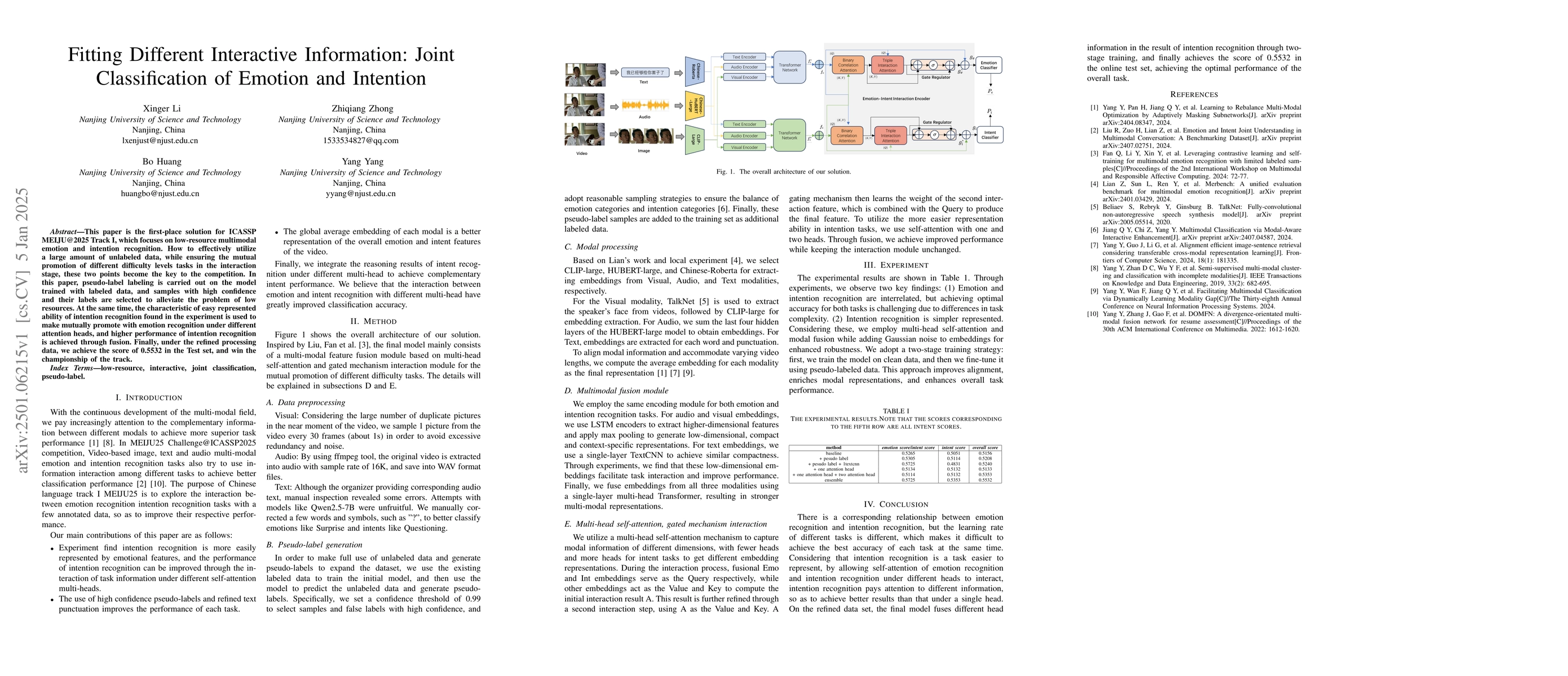 Thumbnail for Fitting Different Interactive Information: Joint Classification of
  Emotion and Intention