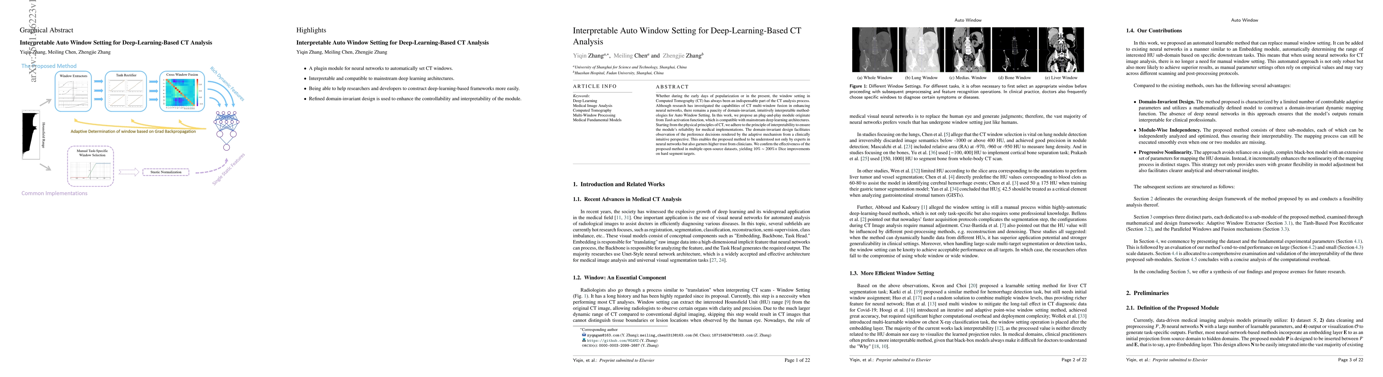 Thumbnail for Interpretable Auto Window Setting for Deep-Learning-Based CT Analysis