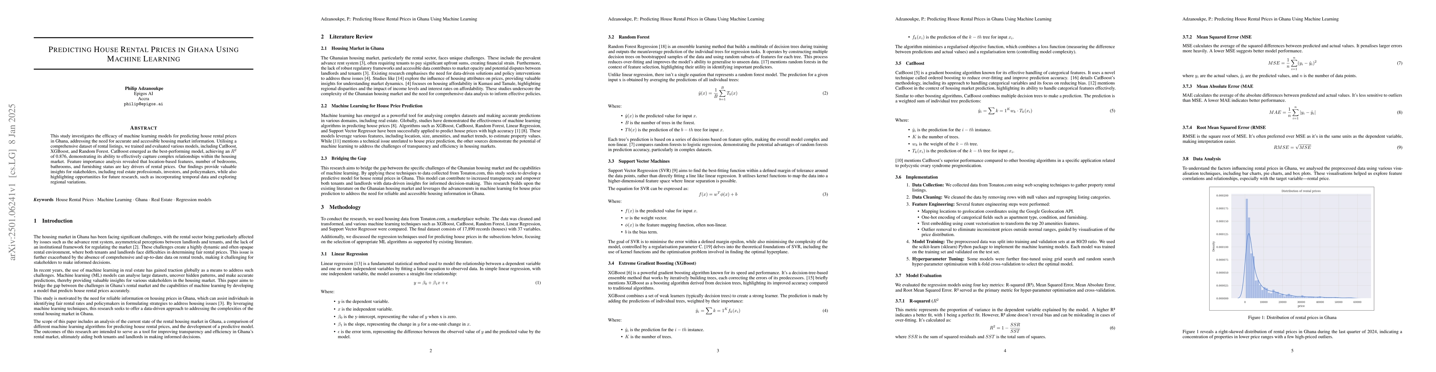 Thumbnail for Predicting House Rental Prices in Ghana Using Machine Learning