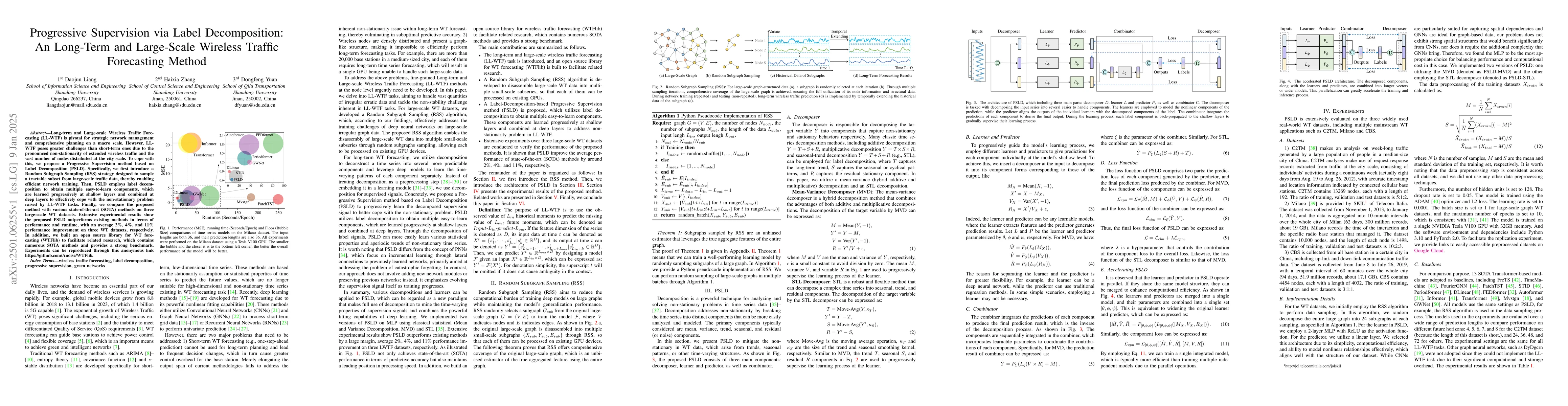Thumbnail for Progressive Supervision via Label Decomposition: An Long-Term and
  Large-Scale Wireless Traffic Forecasting Method
