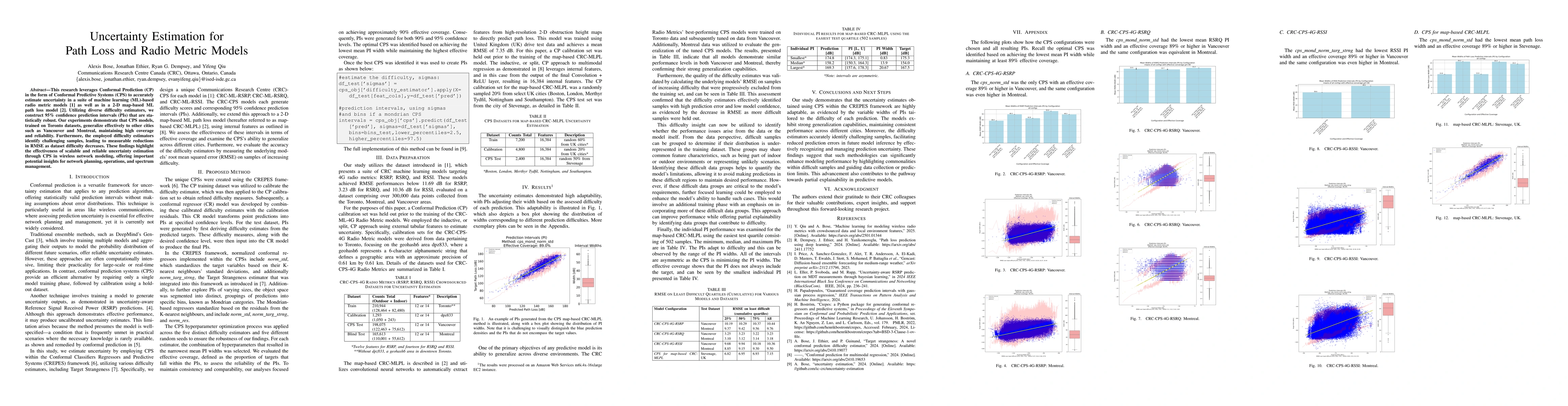 Thumbnail for Uncertainty Estimation for Path Loss and Radio Metric Models