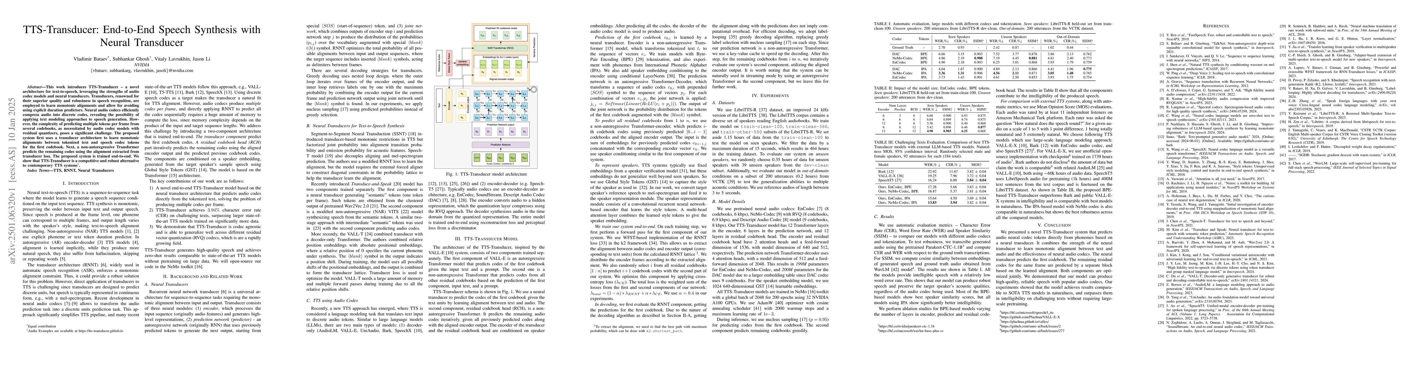Thumbnail for TTS-Transducer: End-to-End Speech Synthesis with Neural Transducer