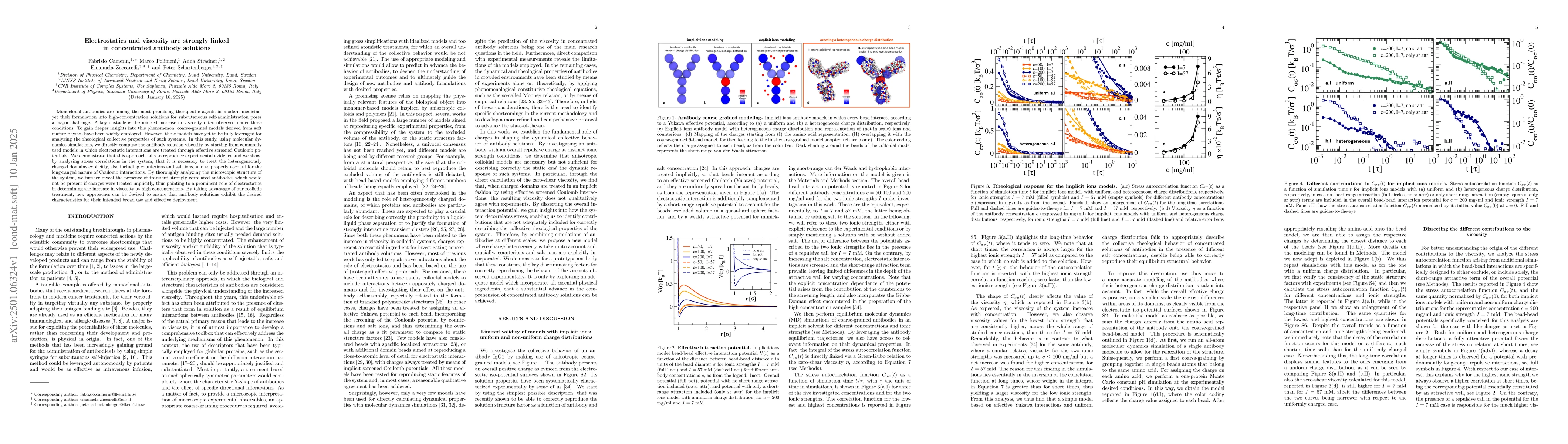 Thumbnail for Electrostatics and viscosity are strongly linked in concentrated
  antibody solutions