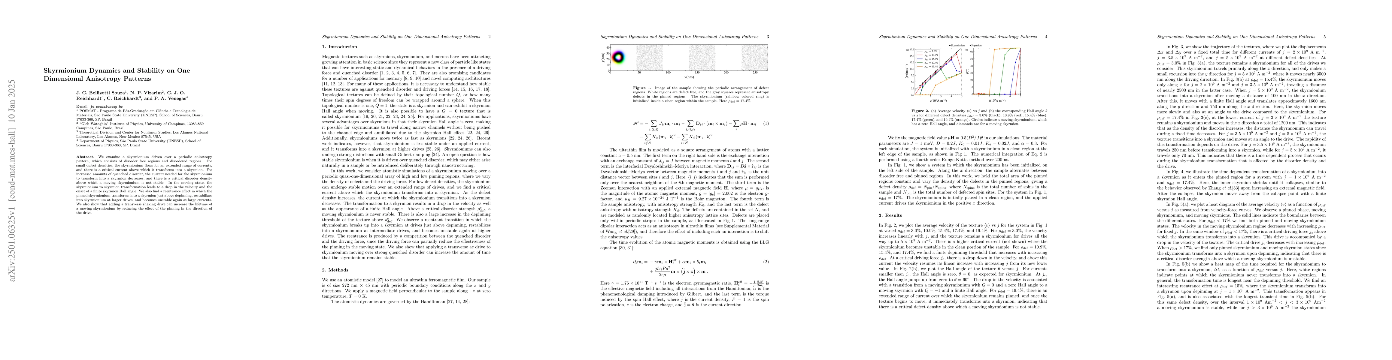 Thumbnail for Skyrmionium Dynamics and Stability on One Dimensional Anisotropy
  Patterns