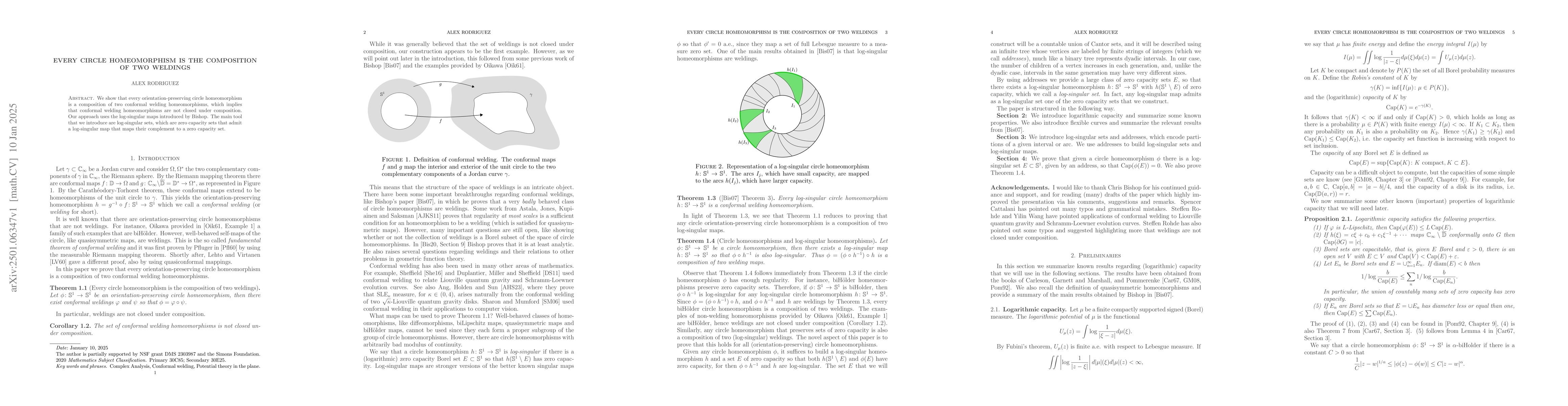 Thumbnail for Every circle homeomorphism is the composition of two weldings